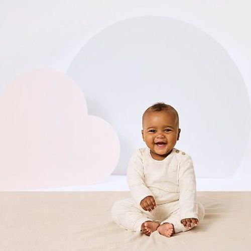 Newborn Baby Boys Huggies Babywear® 100% Organic Long Sleeve Top & Pants 2-Piece Set