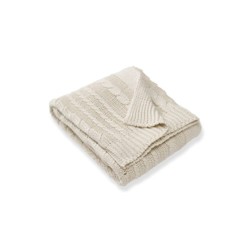 Burt's Bees Baby Infant Blanket, Cable Knit, Made with 100% Soft Breathable Organic Cotton, Nursing Blankets, Machine Wash Baby Newborn Essentials, Size 30 x 40 Inch