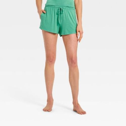 Women's Jersey Pajama Shorts - Auden™ Green M