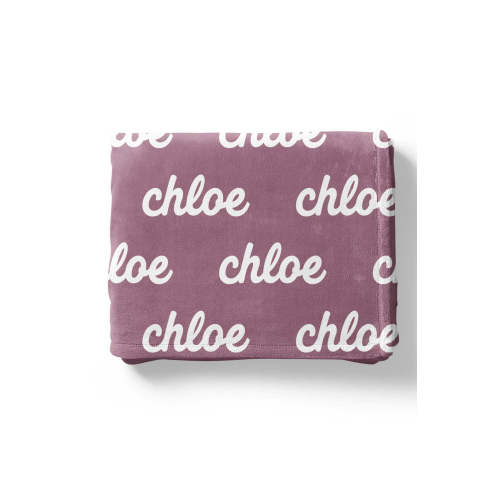 Violet Tones Personalized Color Blanket