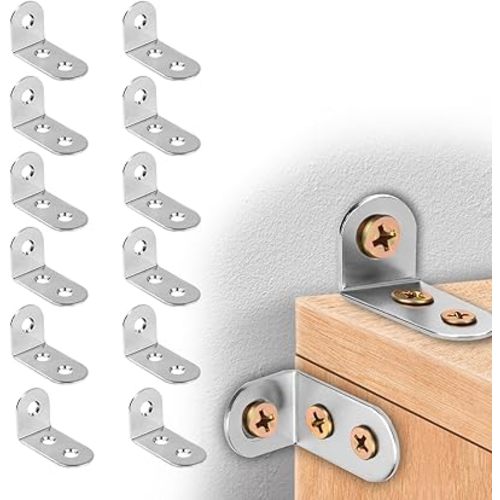 10 Sets Furniture Anchors, Stainless Steel Premium Durable Anti-Tip Furniture Wall Anchor Practical Earthquake Straps for Baby Proofing Safety