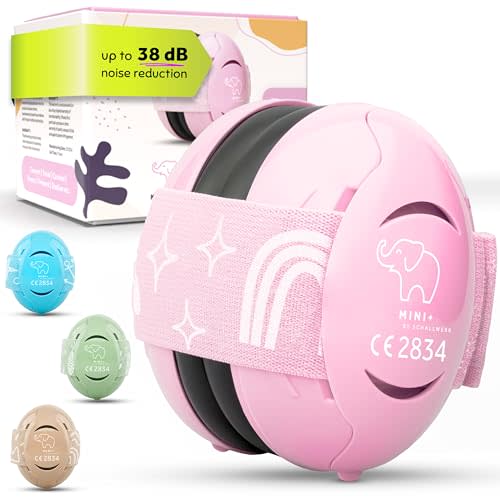 Schallwerk ® Mini+ Baby Ear Muffs – Infant Noise Cancelling Headphones, Toddler Ear Protection, Baby Headphones for Noise