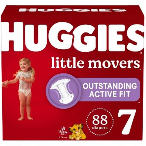 Huggies Little Movers Active Fit Diapers - Size 7 - 88ct