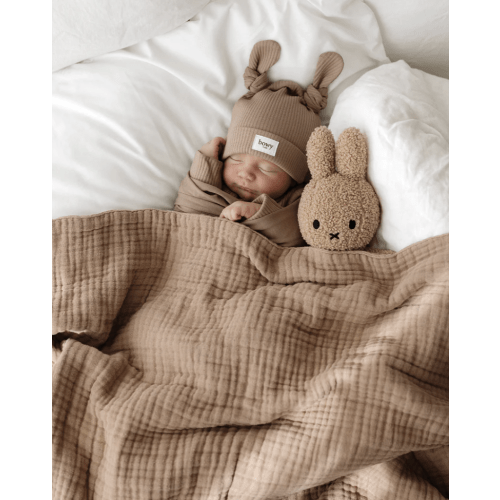 Muslin Bubble Blanket - Chocolate
