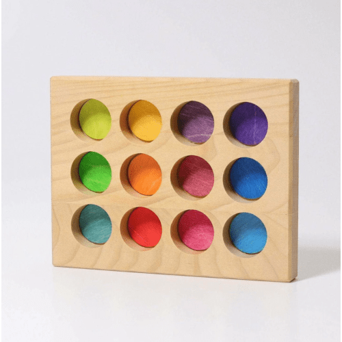 Grimm's Wooden Rainbow Sorting Board