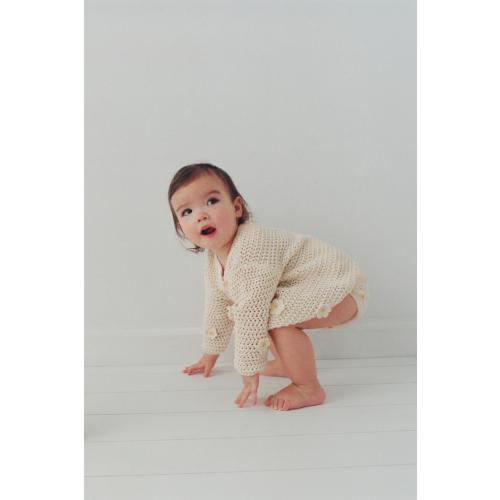 CROCHET DAISY CARDIGAN - Ecru | ZARA United States