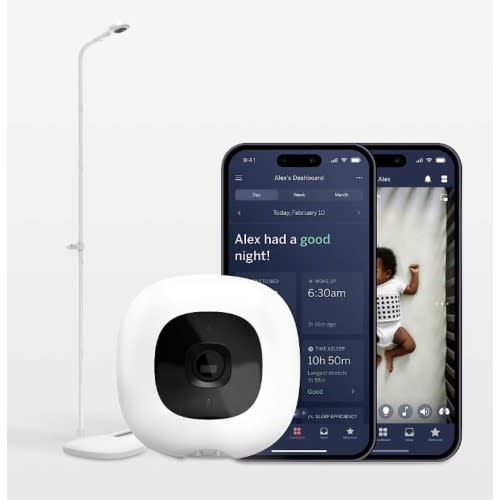 Nanit Pro Smart HD Split Screen Baby Monitor with Floor Stand