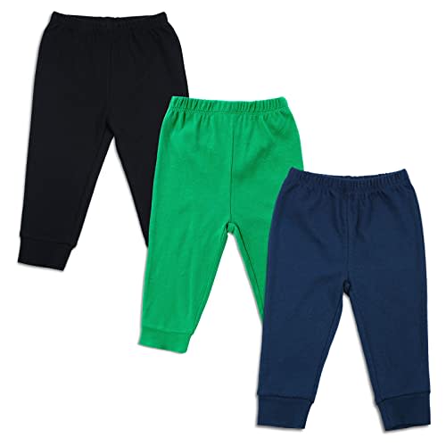 SOBOWO Baby Girl Flare Pants 3 Pack Toddler Solid Ribbed Ruffle Bell Bottoms Pants Trousers Fall Outfits