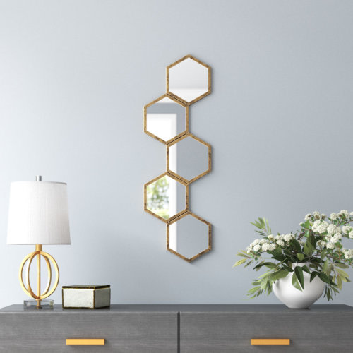 Willa Arlo™ Interiors Stubbs Honeycomb Mirror & Reviews | Wayfair