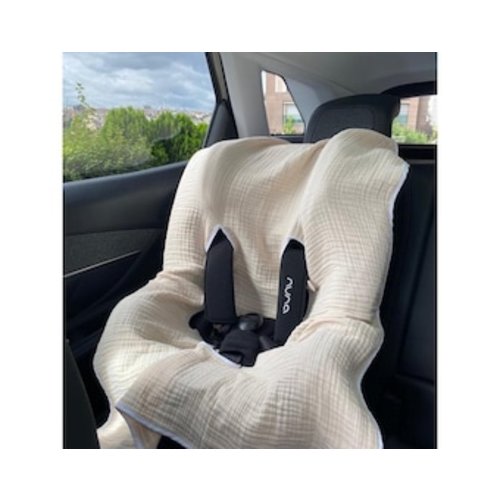 100% Muslin Cotton Baby Car Seat Cover - Reversible Stroller Blanket -easy Remove Wash Car Seat Liner Muslin Cotton - Baby Stroller Cover - Etsy