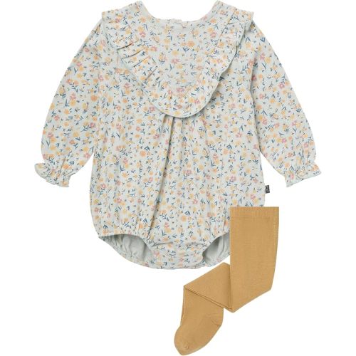Modern Moments by Gerber Baby Girls' Bubble Romper and Tights Set