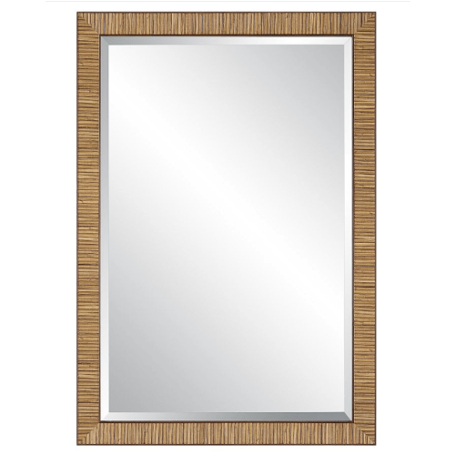 Berskire Faux Rattan Wall Mirror - 22" x 32"