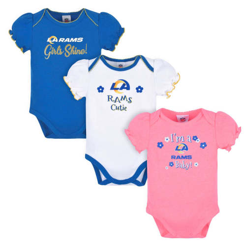 3-Pack Baby Girls Rams Short Sleeve Bodysuits – Gerber Childrenswear