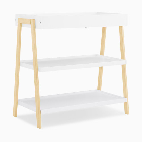 Delta Children Scout Changing Table - Bianca White/Natural