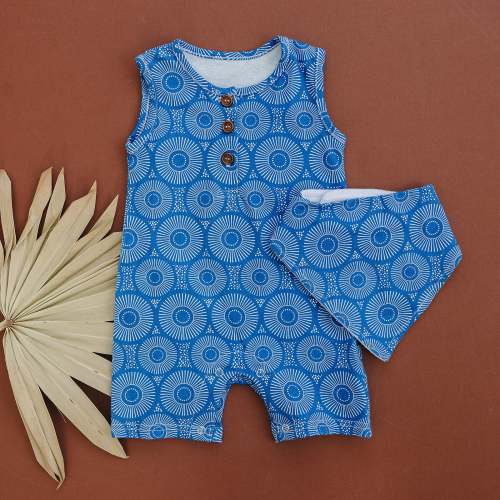 Keteka Sleeveless Romper and Bib Bundle