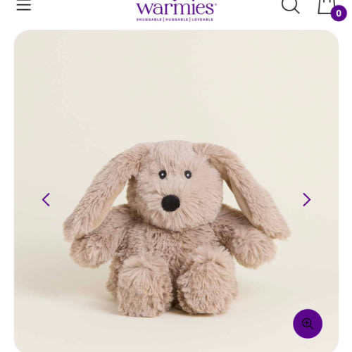 Brown Bunny Warmies Junior