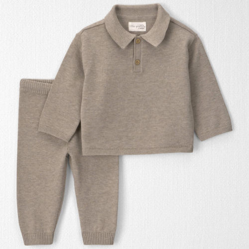 Baby Boy 2-Piece Organic Cotton Sweater Knit Top & Pant Set | Carter’s Oshkosh Canada