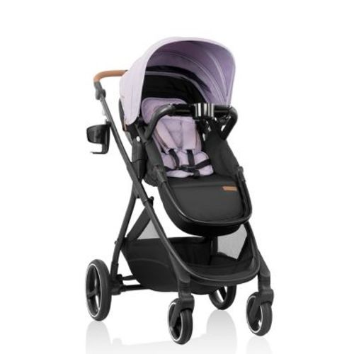 Evenflo Gold Shyft Intuiti Full Size Stroller - Agate: Bassinet Reclining Seat, Snack Tray, Storage Area, EVA Tires