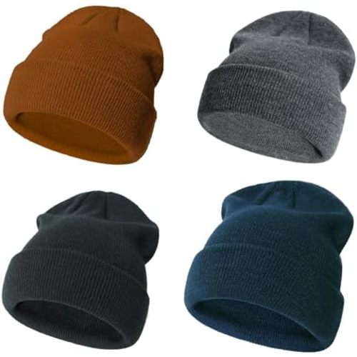 Urban Virgin Toddler Winter Hat Baby Beanie Kids Beanies Boys Hats Knit Winter Caps Soft Infant Girls 4 Packs