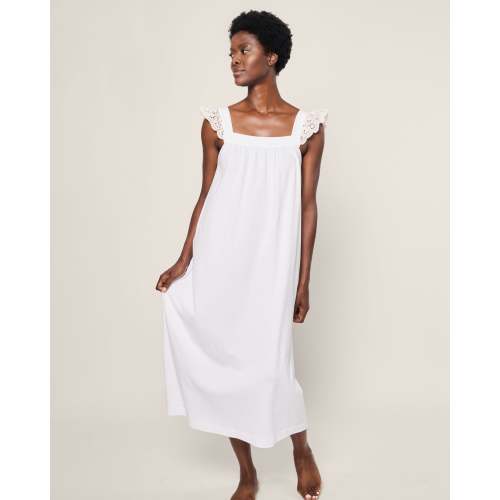 Women's Pima Clara Nightgown in White
