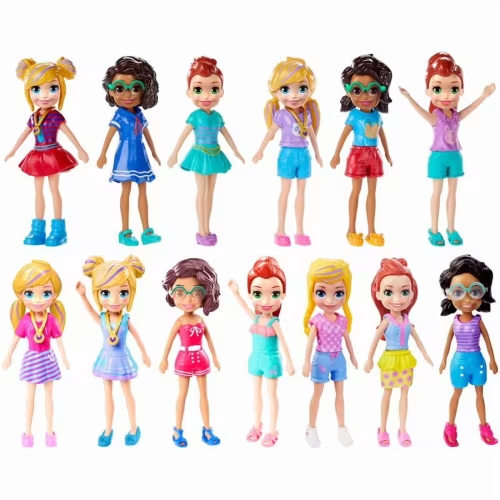 Polly Pocket Doll With Trendy Outfit