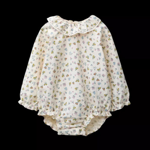 TEXTURED FLORAL BODYSUIT - Mid-ecru | ZARA United States