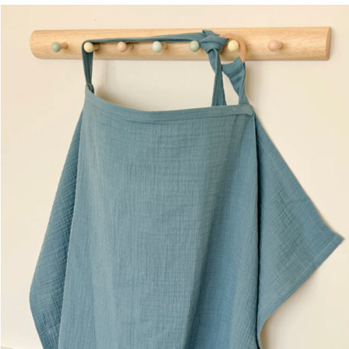 Double Gauze Muslin Nursing Cover - Breastfeeding Apron with Wire