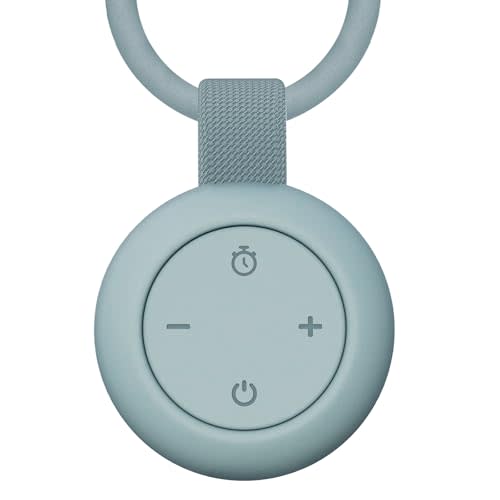 Portable Baby Sound Machine [White Noise for Babies Kids Adults][Sleep Soother][Timer Function][12 Soothing Sounds] 15 Hours Battery Life, Registry Gift,Shower,Clips on Baby Stroller.Slate