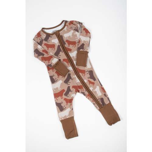 Brown Cow Camo™ Baby Bamboo Zippy – American Farm Company