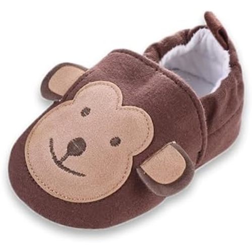 Baby Slippers Warm Comfortable Socks Shoes Boys Grils Anti-slip Infant Toddler First Walking Shoes Suitable for Home Indoor