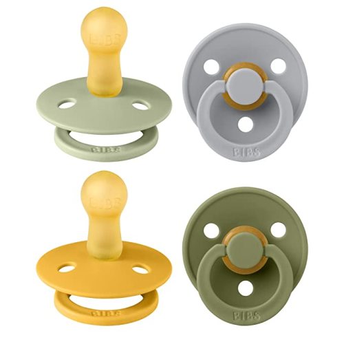 BIBS Pacifiers - Colour 4 Pack | Size 6-18 Months | Garden Colors