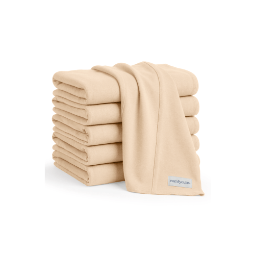 Cotton Burp Cloths - Pack of 6, One Size