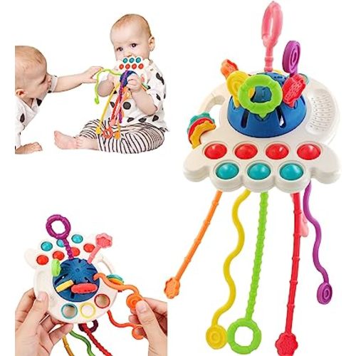 Baby Toys 6 to 12 Months,Montessori Toys for 1 Year Old Boy Girl Baby Sensory Toys for Babies 12-18 Months Pull String Toys for Christmas and Birthday Gifts Infant,Toddlers