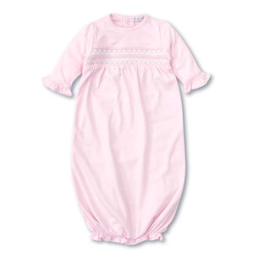 Hand Smocked CLB Charmed Pink Sack Gown
