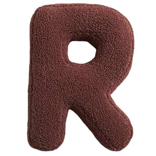 Letter Plush Pillow Soft Initial Throw Pillow A to Z English Alphabet Design Cushion for Sofa Bedroom Car