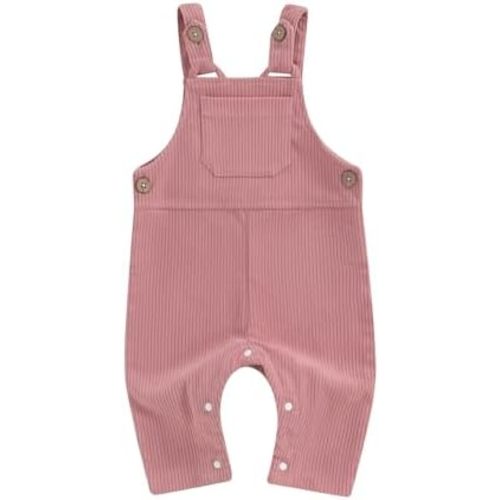 Ledy Champswiin Infant Boy Girl Overalls Gender Neutral Baby Solid Color Clothes Suspender Pants