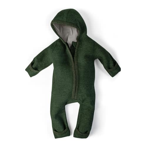 Ehrenkind® WOOLEN JUMPSUIT for Infants and Kids, Warm infant One-Piece made of natural virgin wool with zipper