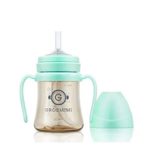 Grosmimi PPSU Straw Cup - 6oz (6 Months+) Aquagreen 6oz