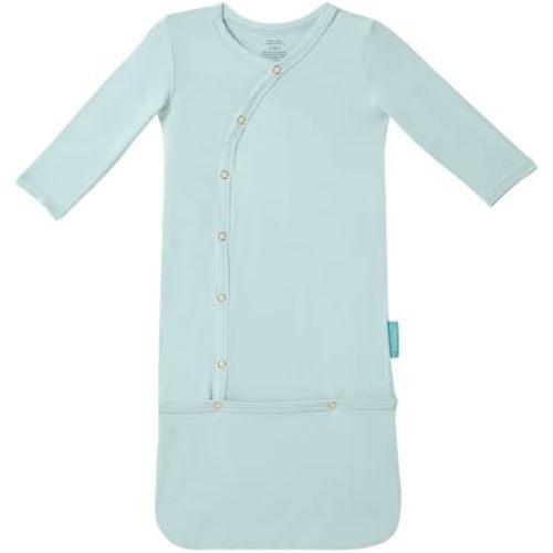 PurComfy Supersoft Baby Sleeper Gowns, Premium Bamboo Viscose Infant Nightgown Sleepers Preemie Newborn Snap Bundler