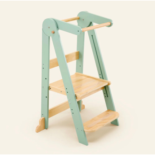 HARPPA Nordi | Foldable Toddler Tower – Compact Montessori-Inspired Standing Tower for Ages 2–6, Wooden Convertible Tower for Kitchen, Bathroom & More