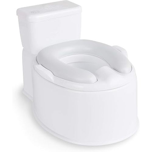 Regalo 2-in-1 Potty Training and Transition Potty with Flushing Sound, Removable Seat, Bonus Kit, Oversized Foam Soft Seat, and Wipe Storage, White