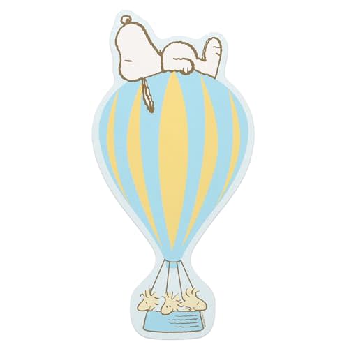 Open Road Brands Peanuts Snoopy and Woodstock Hot Air Balloon Wood Wall Decor - Adorable Snoopy Wall Art for Kids' Bedroom or Nursery
