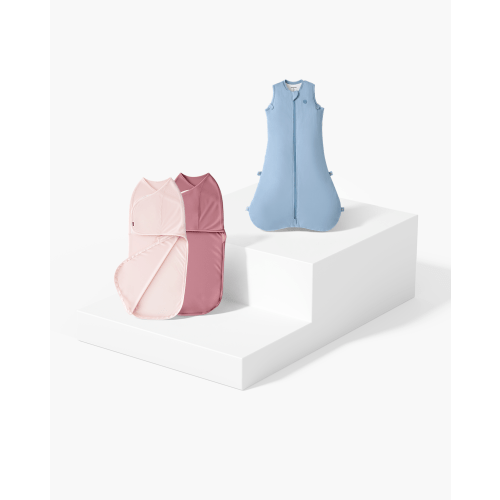Baby Sleep Sack 1.5 TOG & Easy Swaddle Wrap For 0-3M Bundle