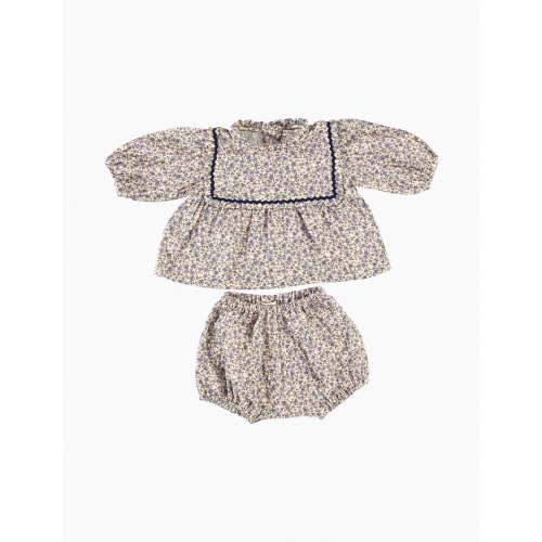 Carlotta Baby Set in Ditsy Floral