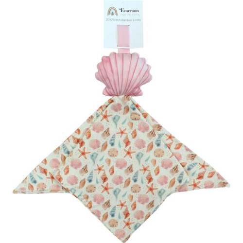 Sandy Seashells Shell Baby Lovey Beige/Multi - Emerson and Friends | Maisonette