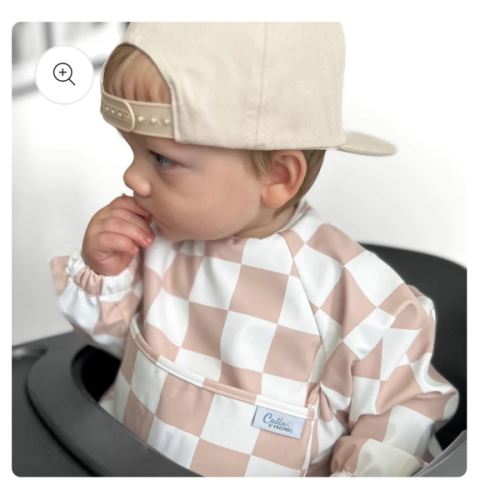 The Grayson Long Sleeve Bib - Checkered – Calla and Friends