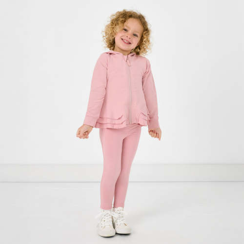 Mauve Blush Peplum Hoodie - Little Sleepies