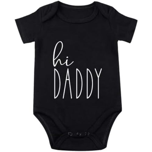 listery Hi Daddy Baby Bodysuit Hello Daddy Pregnancy Announcement For Husband I Love My Daddy Bodysuit