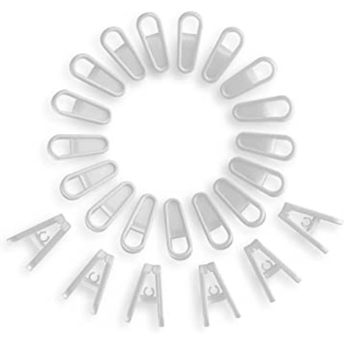 24 Plastic Multi-Purpose Pant Hangers Clips - Heavy-Duty Kids/Baby Clip Hangers - Non-Slip Plastic Baby Pants Hangers Clips - Closet Skirt, Shorts, Bottom, Pants, Jean, Coat, Skirts