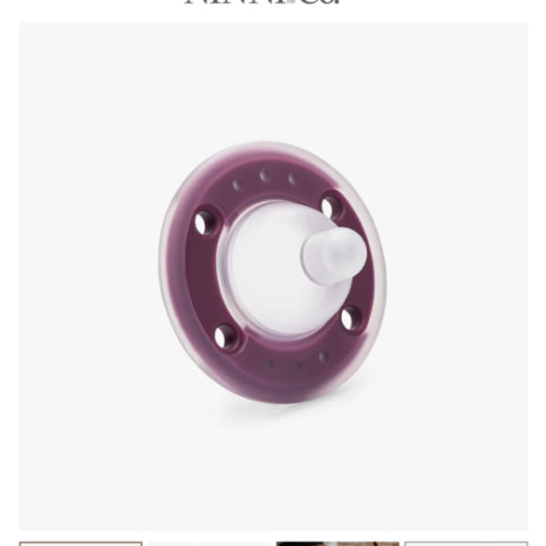 Ninni Pacifier Plum 1 Pack